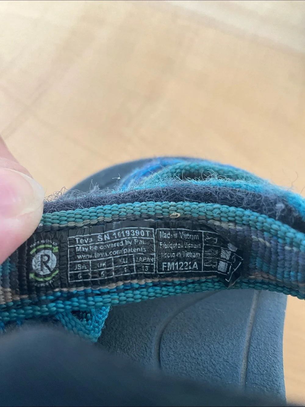 Toddler Teva hurricane sandal